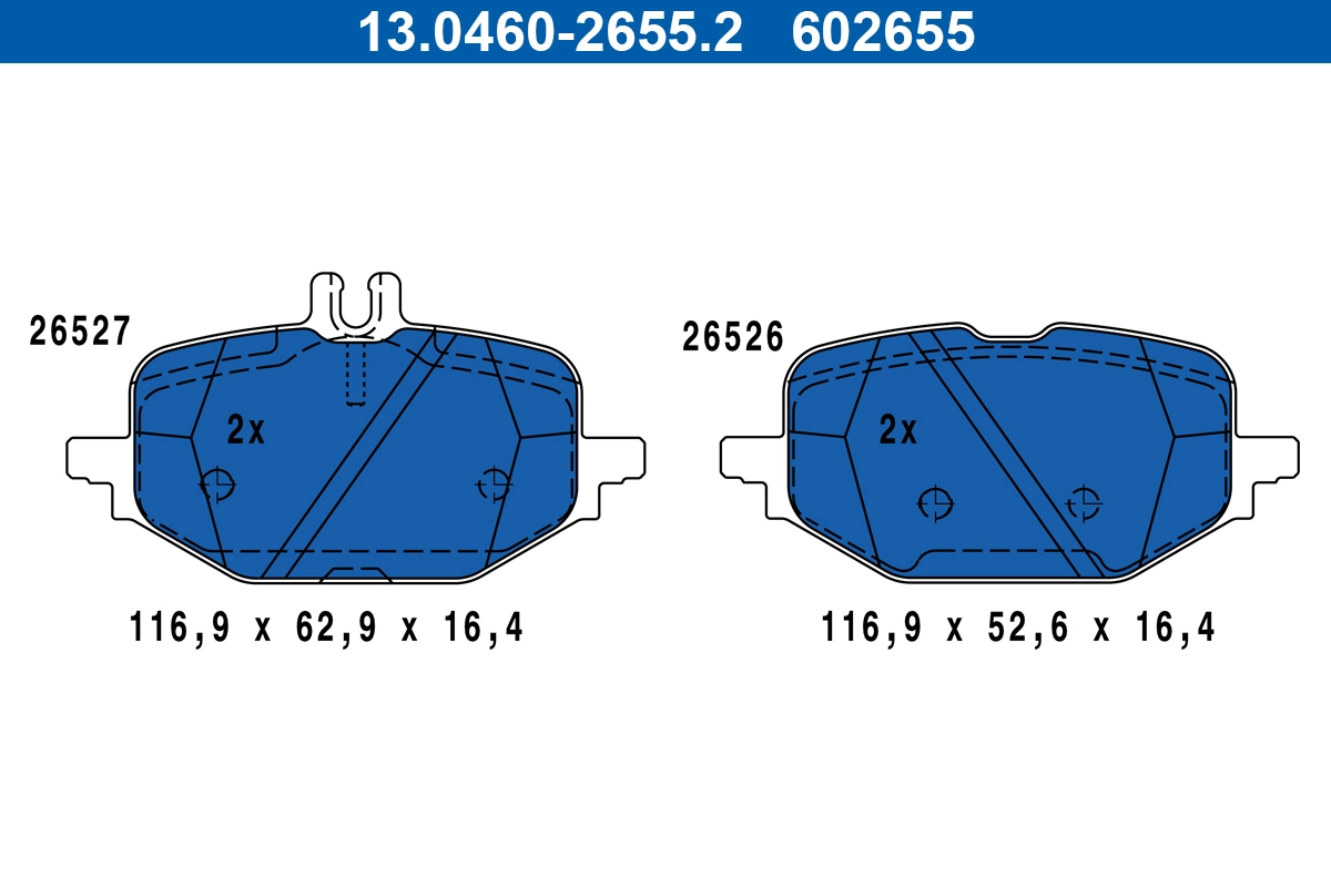Set placute frana