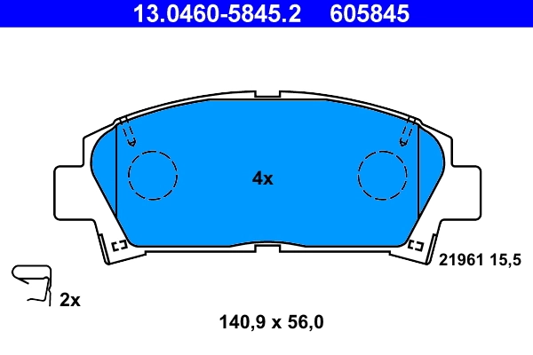 Set placute frana