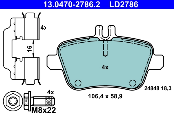 Set placute frana