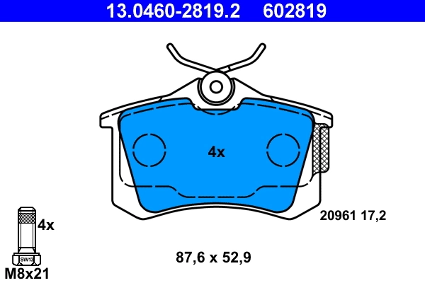 Set placute frana