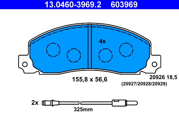Set placute frana