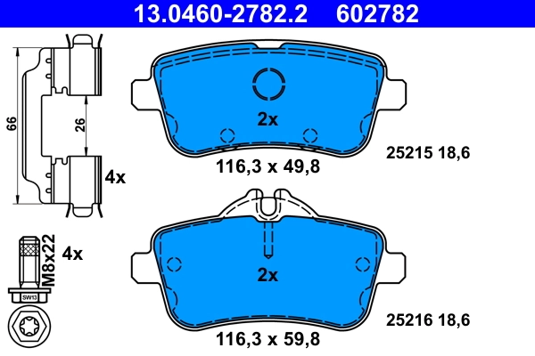 Set placute frana