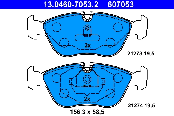 Set placute frana