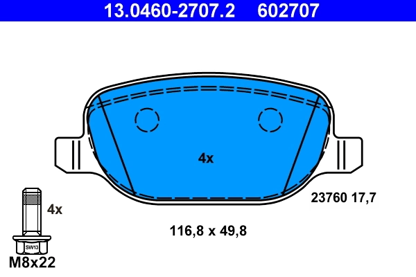 Set placute frana