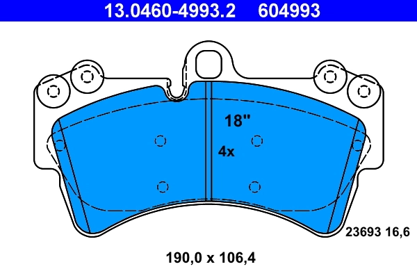 Set placute frana