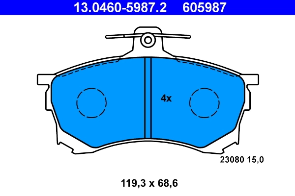 Set placute frana