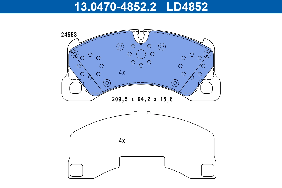 Set placute frana
