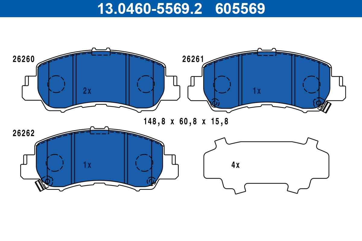 Set placute frana