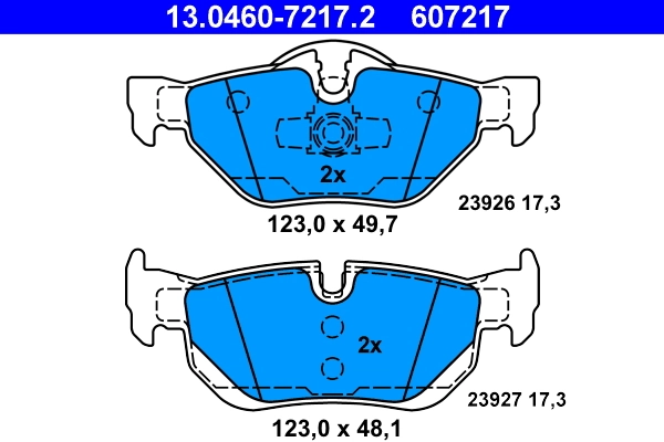 Set placute frana