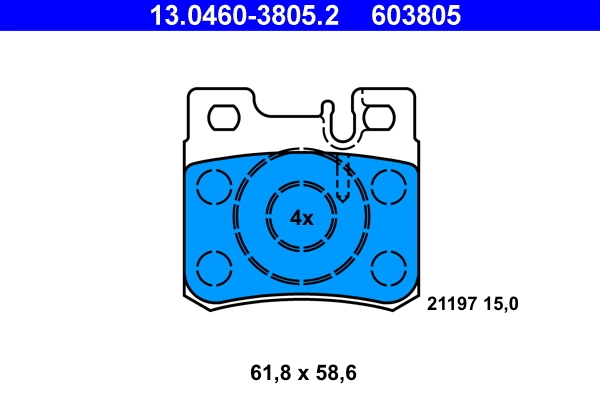Set placute frana