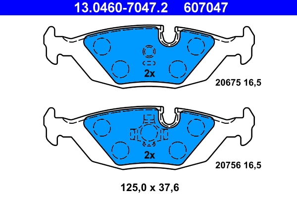 Set placute frana