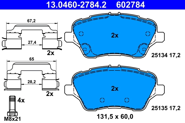 Set placute frana
