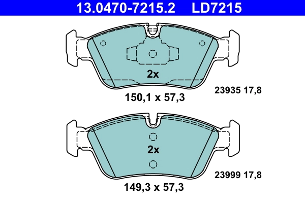 Set placute frana