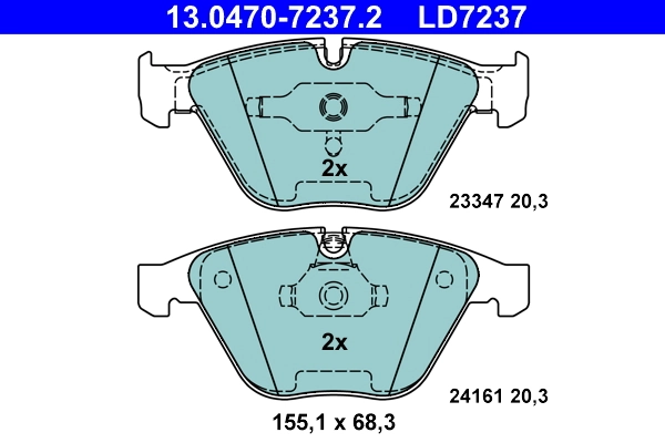Set placute frana