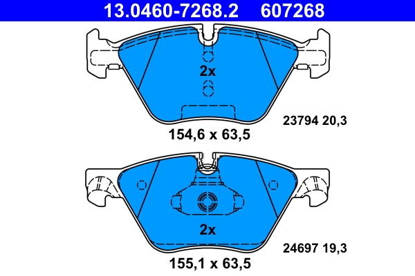 Set placute frana