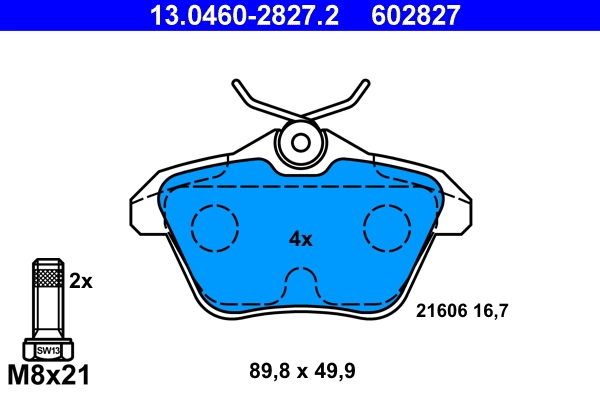 Set placute frana