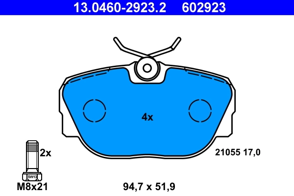 Set placute frana