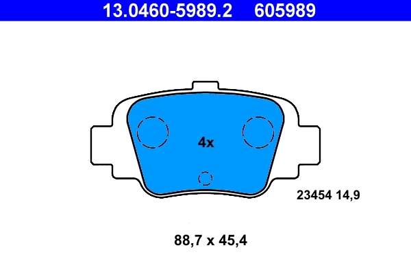Set placute frana