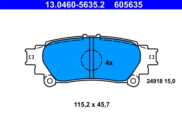 Set placute frana