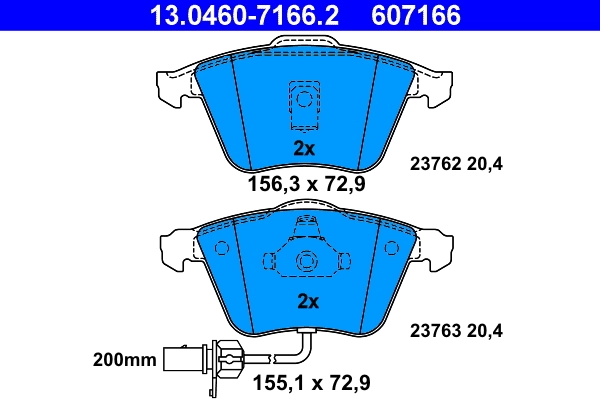 Set placute frana