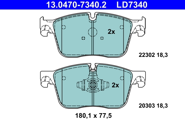 Set placute frana
