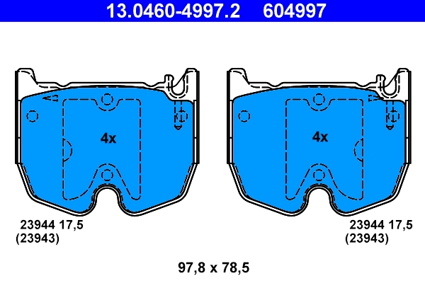 Set placute frana