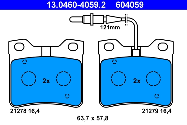 Set placute frana