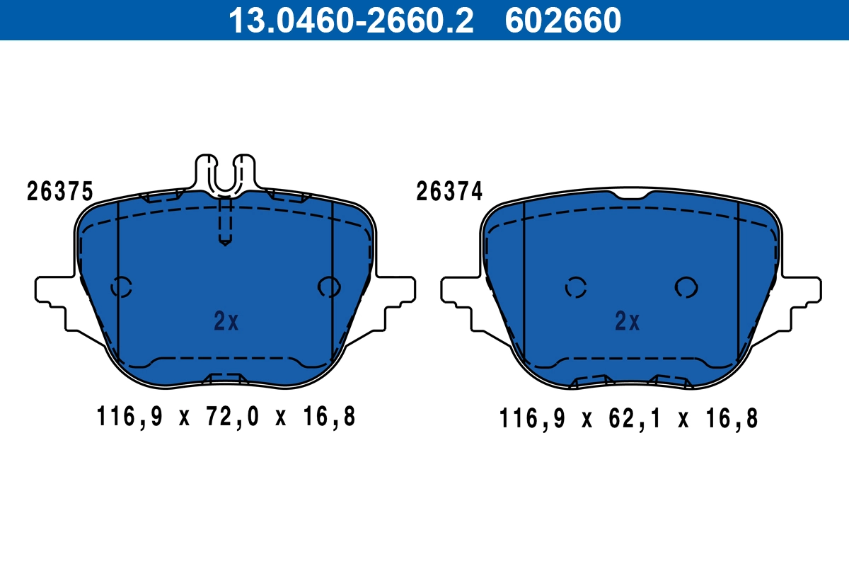 Set placute frana