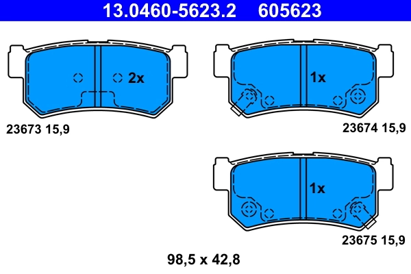 Set placute frana