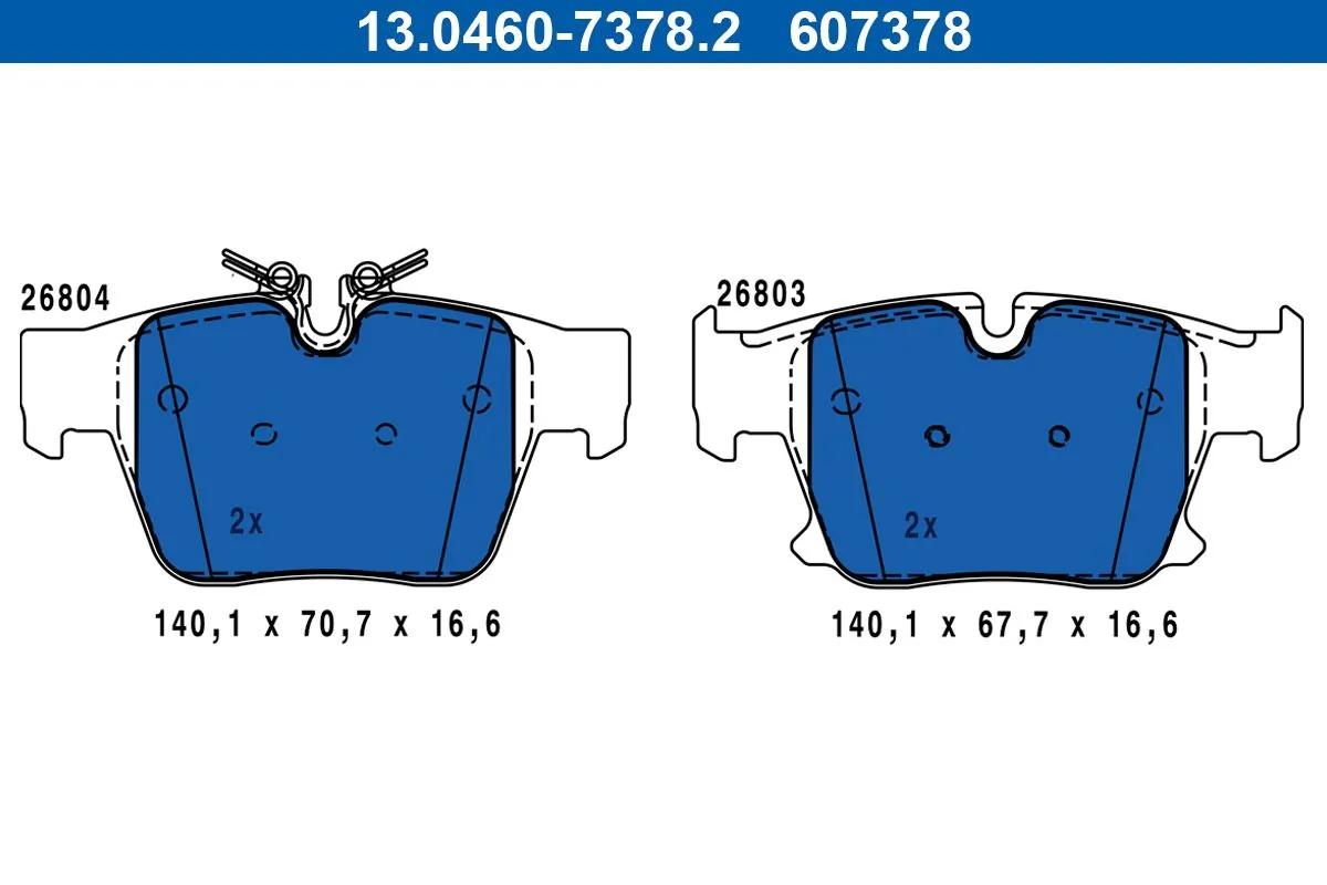 Set plăcuțe frână spate BMW seria 5/7 hibrid
