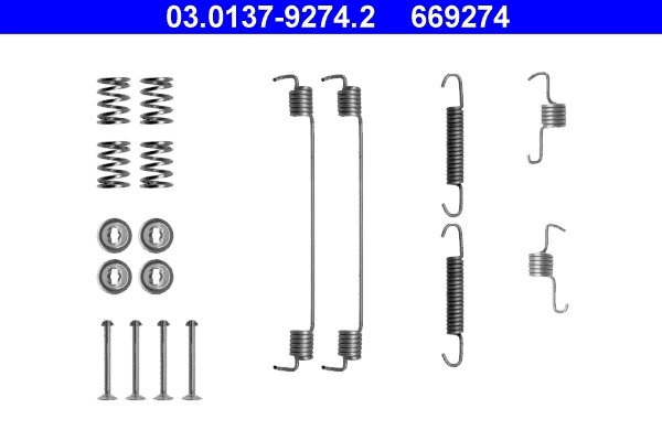 Set accesorii saboti frana