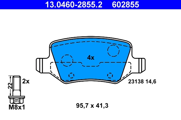 Set placute frana