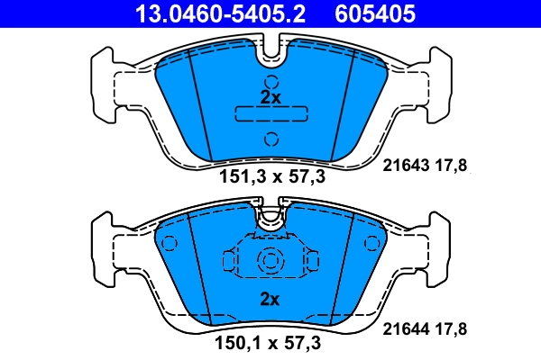 Set placute frana
