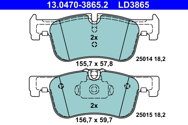Set placute frana