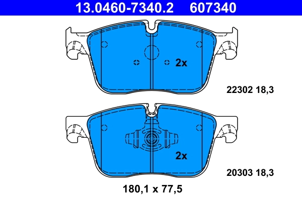 Set placute frana