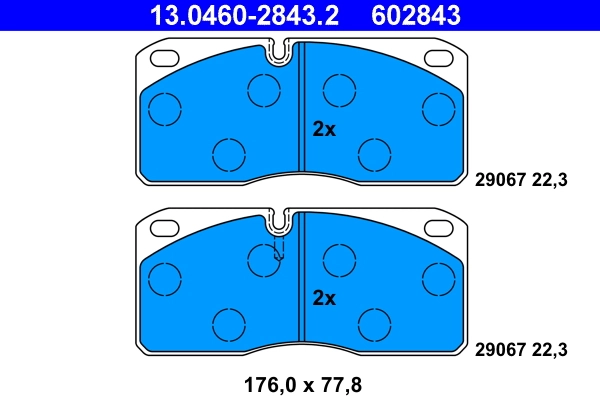 Set placute frana