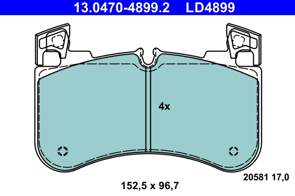 Set placute frana