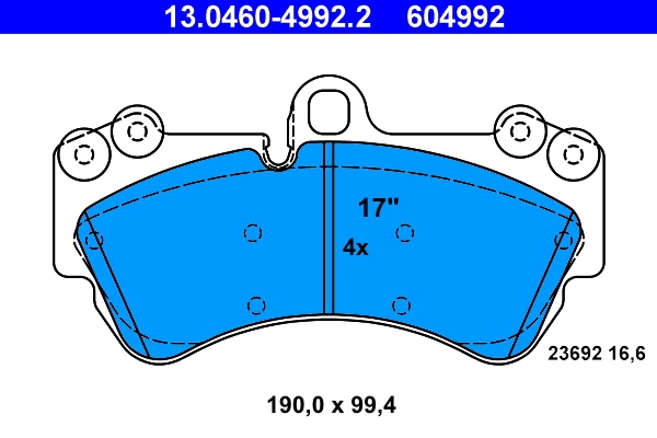 Set placute frana