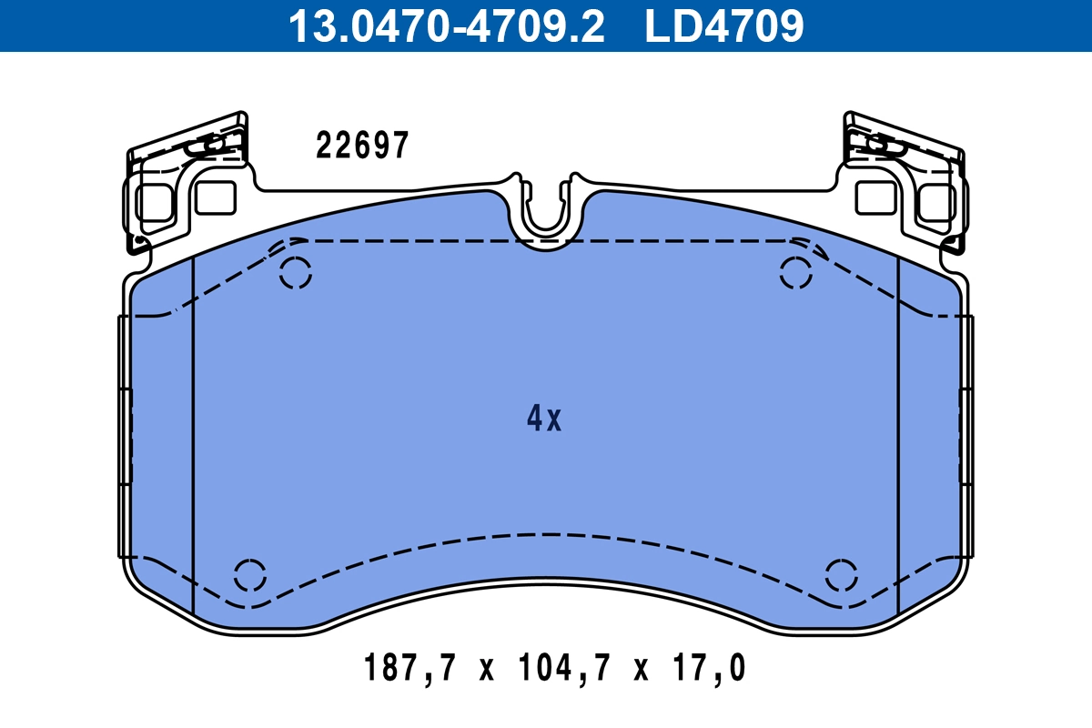 Set placute frana