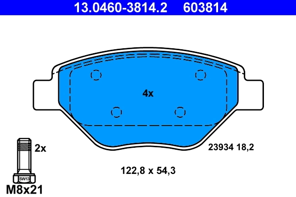 Set placute frana
