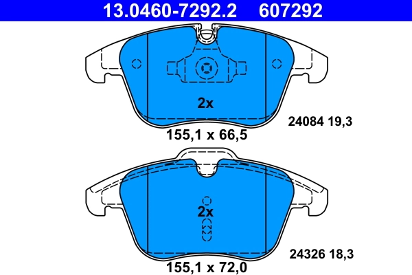 Set placute frana