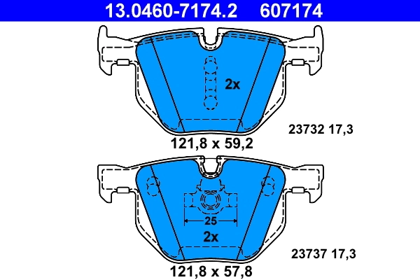 Set placute frana