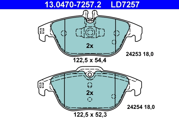 Set placute frana