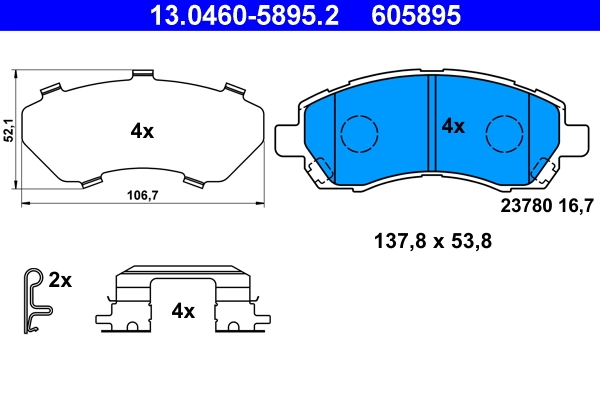 Set placute frana