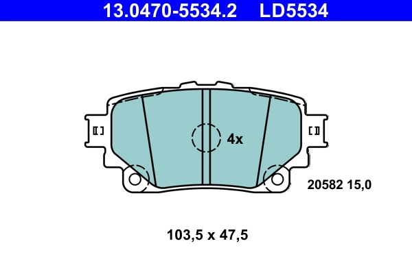 Set placute frana