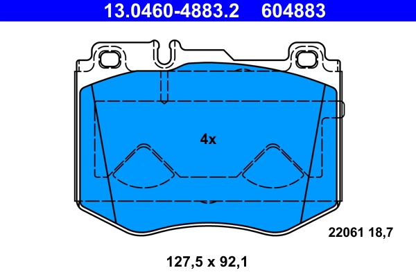 Set placute frana