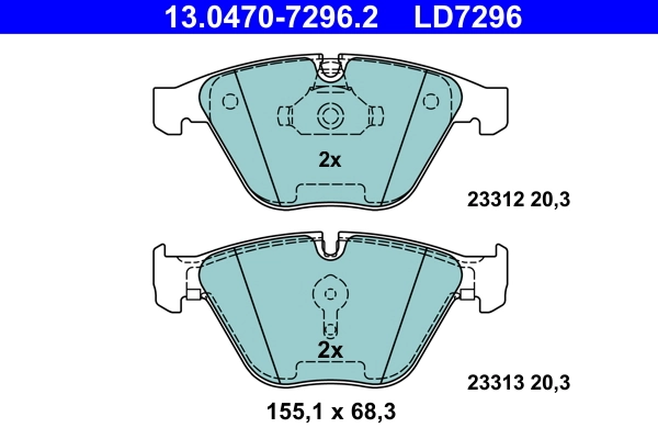 Set placute frana