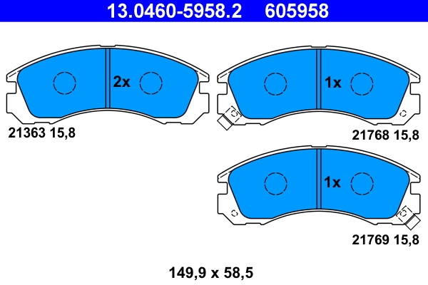 Set placute frana