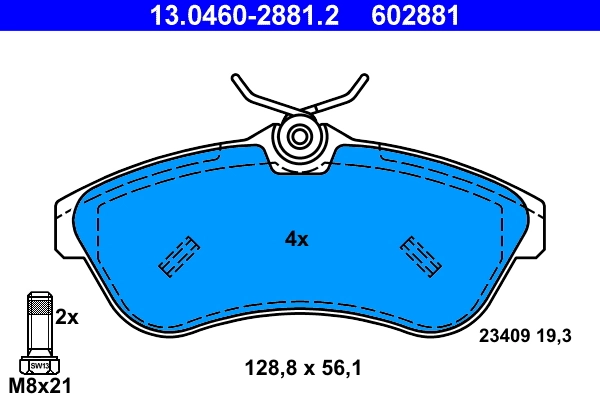 Set placute frana