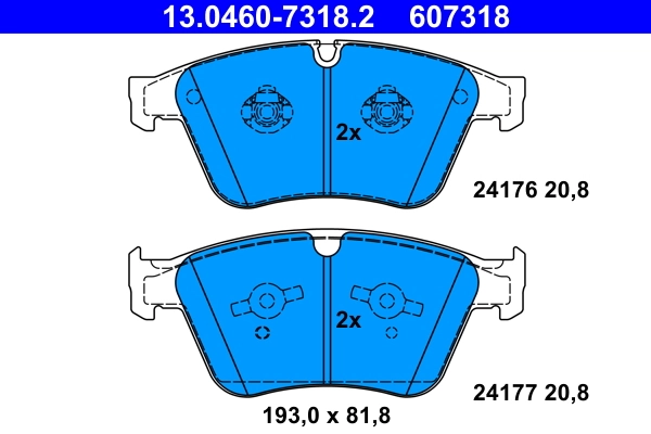 Set placute frana